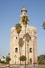 Image showing Torre del Oro or Gold Tower in Seville