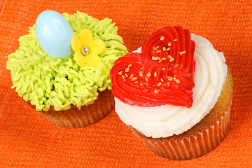 Image showing Holiday cupcakes