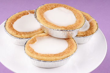 Image showing Glazed almond tarts