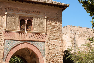 Image showing Detail of Wine Gate and the Alcazaba