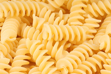 Image showing Fusilli pasta background