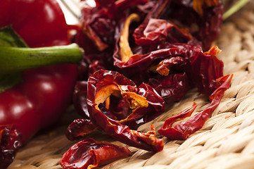 Image showing Dried red pepper