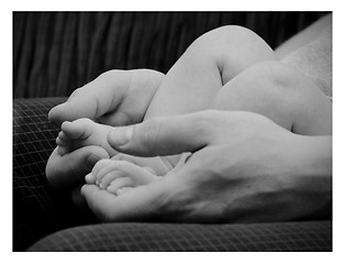 Image showing Baby feet