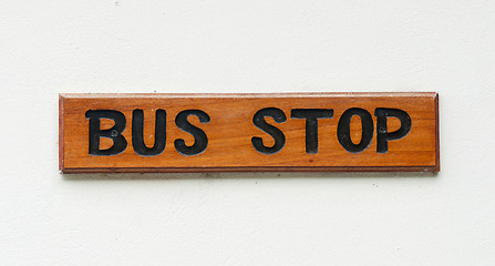 Image showing Bus stop