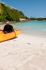 Image showing Kayak on beach