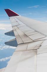 Image showing Plane wing