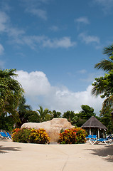 Image showing Swimming pool area