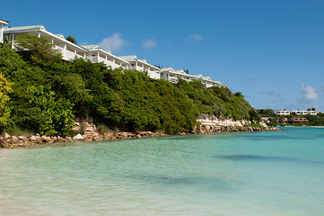 Image showing Beach and villas