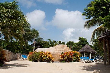 Image showing Swimming pool area