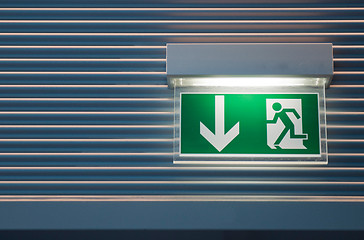 Image showing Emergency exit sign