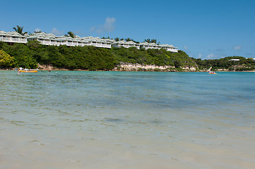 Image showing Beach and villas