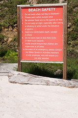 Image showing Beach safety