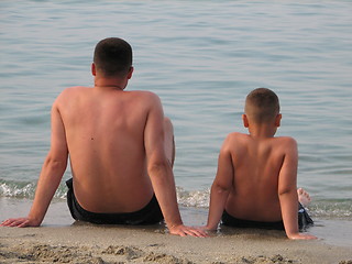 Image showing man and boy