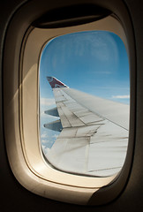 Image showing Boeing 747 wing