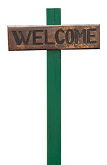 Image showing Welcome sign