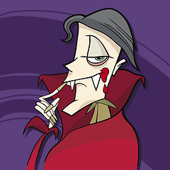 Image showing cartoon vampire