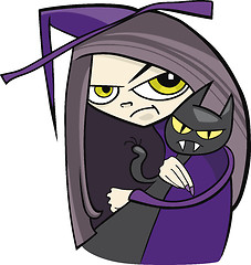 Image showing cartoon witch