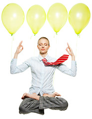 Image showing Easy meditation at work