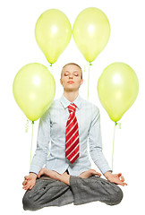 Image showing business meditation