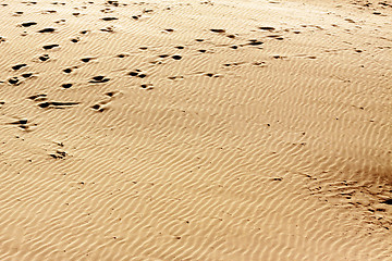 Image showing sand with footprints