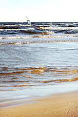 Image showing sea and windsurfer