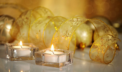 Image showing burning candles