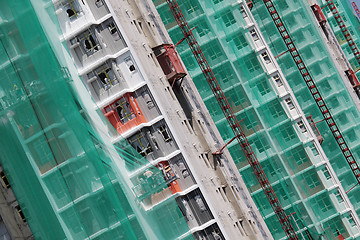 Image showing Construction site of private apartments 