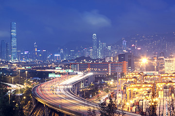 Image showing Hong Kong Bridge of transportation 