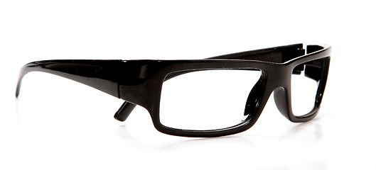 Image showing black glasses on a white background 