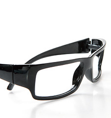 Image showing black glasses on a white background 