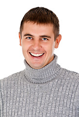 Image showing portrait of beautiful smiling man