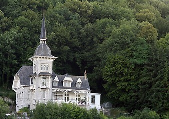 Image showing hillside house