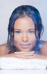 Image showing Beauty portrait in the spa