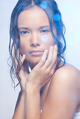 Image showing Beauty portrait in shower