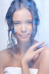 Image showing Girl in bathroom