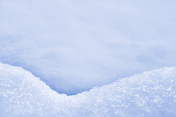 Image showing Detail of snowdrift – snow texture