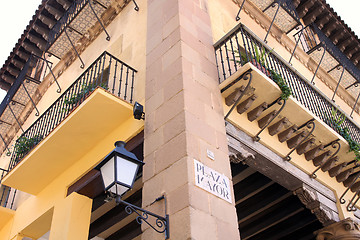 Image showing Poble Espanyol, Spanish village in Barcelona, Spain 