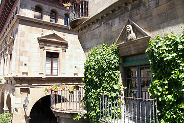 Image showing Poble Espanyol, Spanish village in Barcelona, Spain 