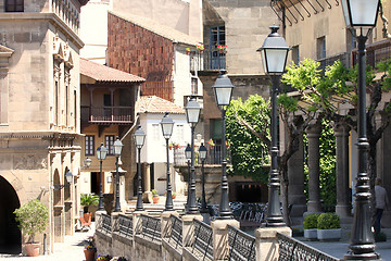 Image showing Poble Espanyol, Spanish village in Barcelona, Spain 