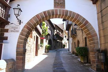 Image showing Poble Espanyol, Spanish village in Barcelona, Spain 