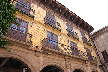 Image showing Poble Espanyol, Spanish village in Barcelona, Spain 