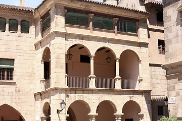 Image showing Poble Espanyol, Spanish village in Barcelona, Spain 