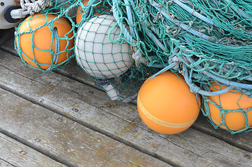 Image showing Fishing nets