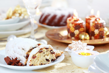 Image showing Christmas stollen