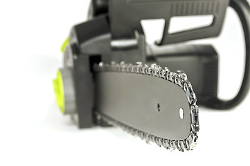 Image showing Chainsaw close up.