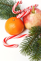 Image showing christmas fruit