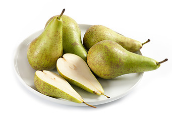 Image showing fresh green pears