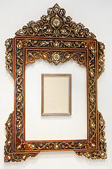 Image showing Wooden mirror