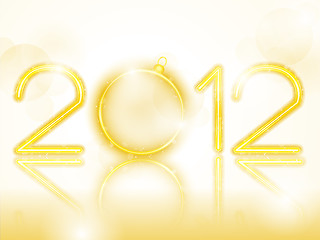 Image showing 2012 Golden Neon with Christmas Ball