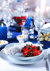 Image showing Christmas place setting